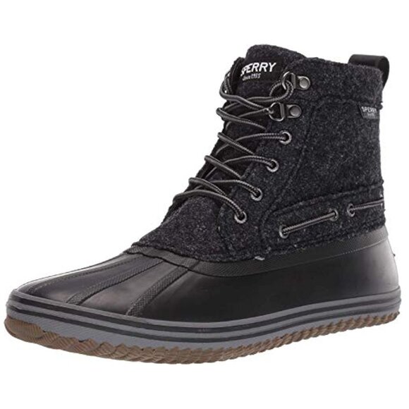 Sperry Top-Sider Huntington Duck Boot Men's Sizes $120 Black/Wool - Picture 1 of 13
